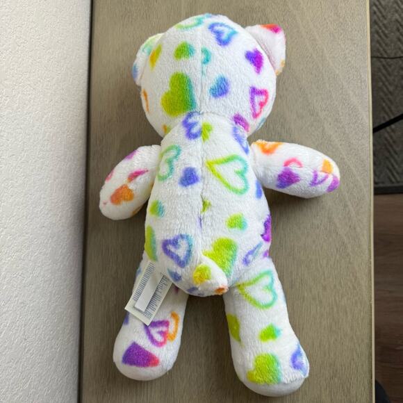 Build-A-Bear "Kelly Anne" Rainbow‎ Hearts Bear - Picture 2 of 5